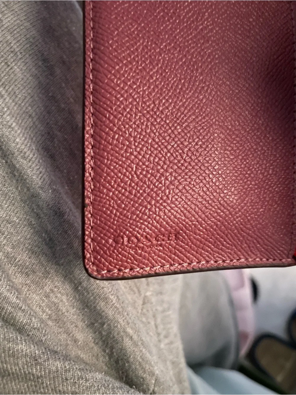 Coach Women's Pink Small Leather Wallet